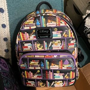Loungefly villain books mini backpack and wallet